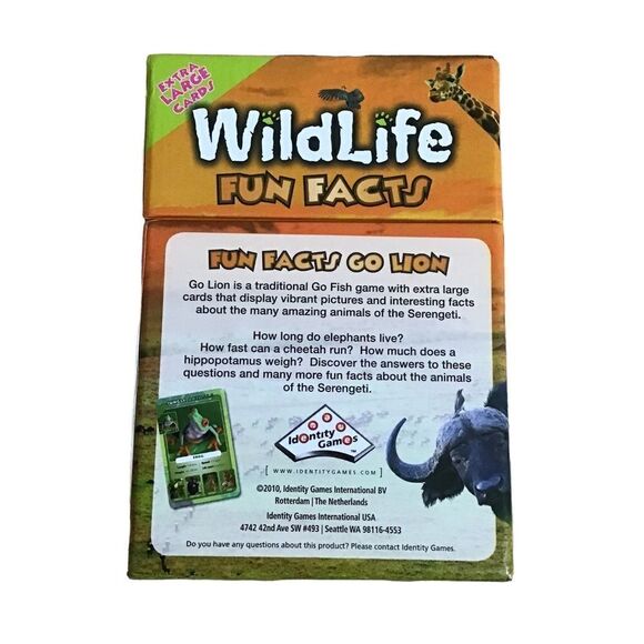 Wildlife‎ Fun Facts GO LION Card Game - Picture 2 of 5